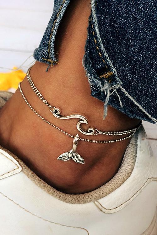 Wave Fish Ankle Chains