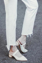 Point Toe Low Heel Mules