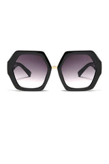 Metal V decoration Sunglasses