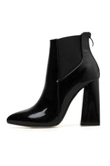 Patent PU High Heels Ankle Boots
