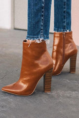 Point High Heels Ankle Boots