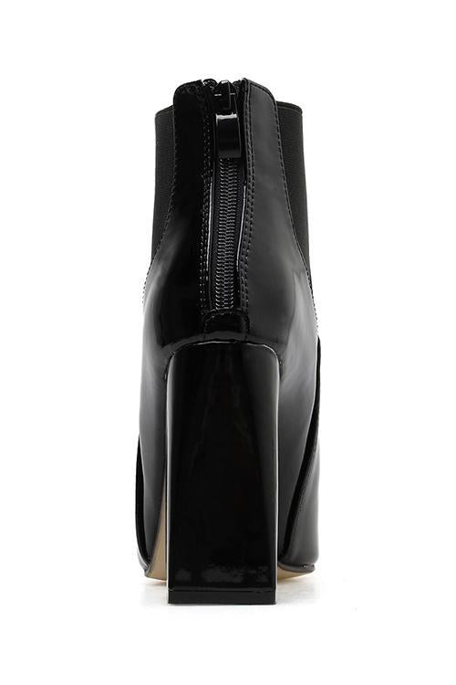 Patent PU High Heels Ankle Boots