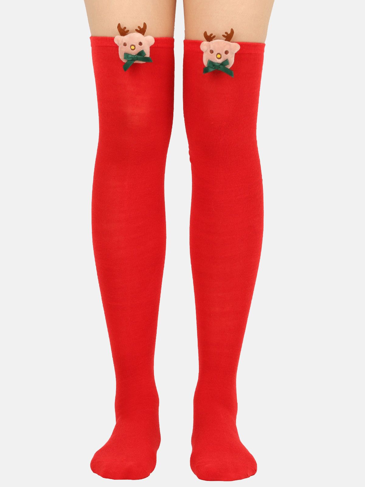 Christmas Elk Deco Socks