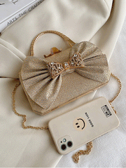 Bow Sequine Party Handbag