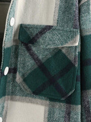 Plaid Pockets Coat