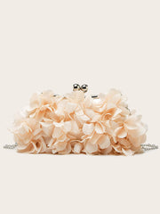 Floral Decor Kiss Lock Clutch