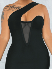 One Shoulder Bodycon Mini Dress