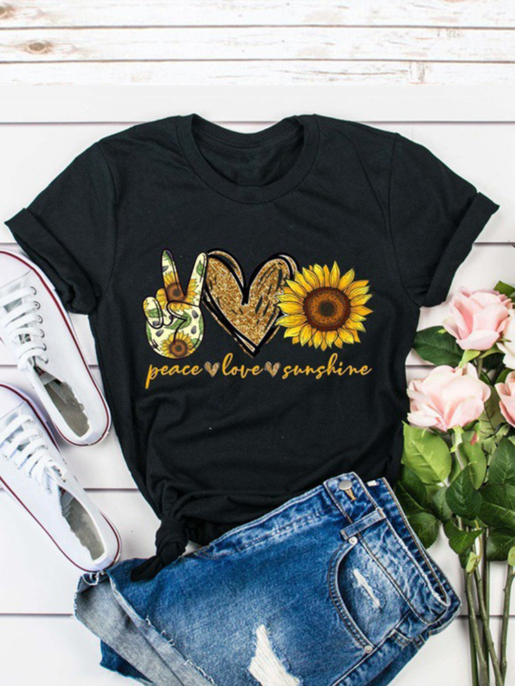 Peace Love Sunshine Casual Tee