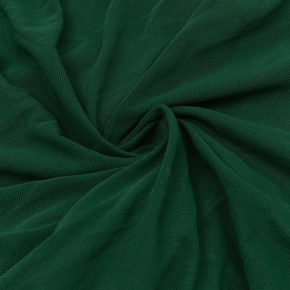 RUCHED MIDI DRESS IN GREEN