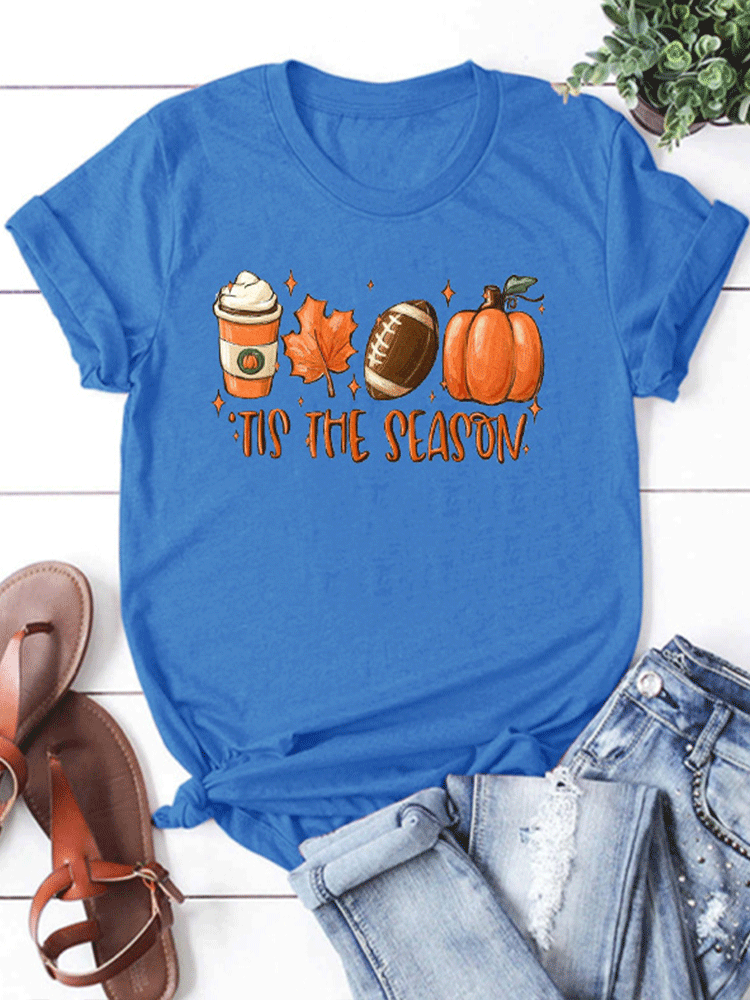 Halloween Pumpkin Letter Tee