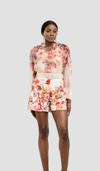 ALBINA FLORAL LONG SLEEVE SHIRT SET