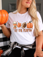 Halloween Pumpkin Letter Tee