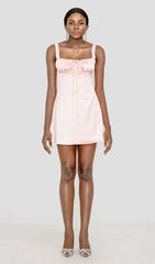 CORSET MINI DRESS IN PINK