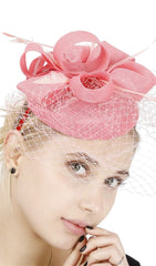 PINK VEIL FASCINATORS