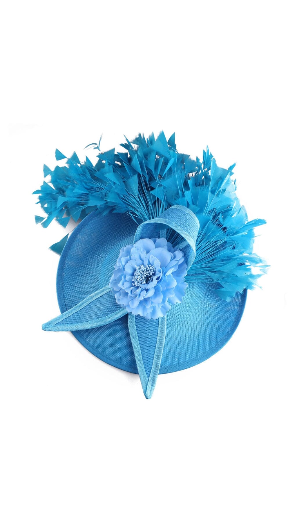 BLUE ELEGANT FEATHER FASCINATORS