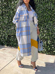 Plaid Cotton Cardigan