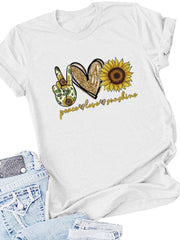 Peace Love Sunshine Casual Tee