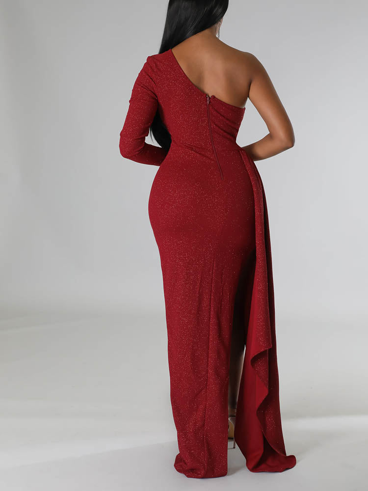 One Shoulder Formal Dress