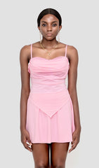 FLOATY TWO PIECES SUIT IN FRENCH PINK