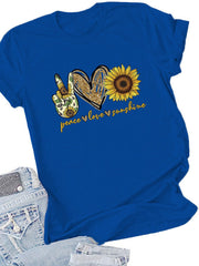 Peace Love Sunshine Casual Tee