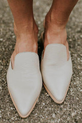 Point Toe Flat Mules