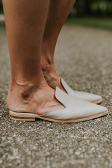 Point Toe Flat Mules