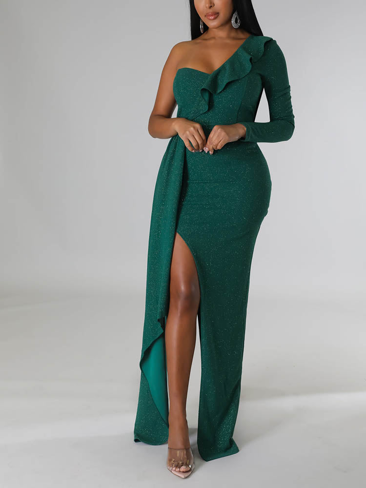 One Shoulder Formal Dress