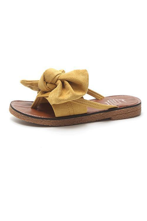 Casual Bow Thong Flat Sandals