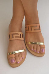Open Toe Flat Sandals