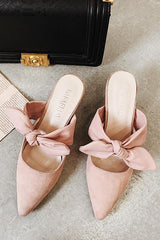 Bow Heels Mules