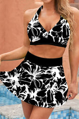 Paisley Print Patchwork Elegant Tie Dye Bikini