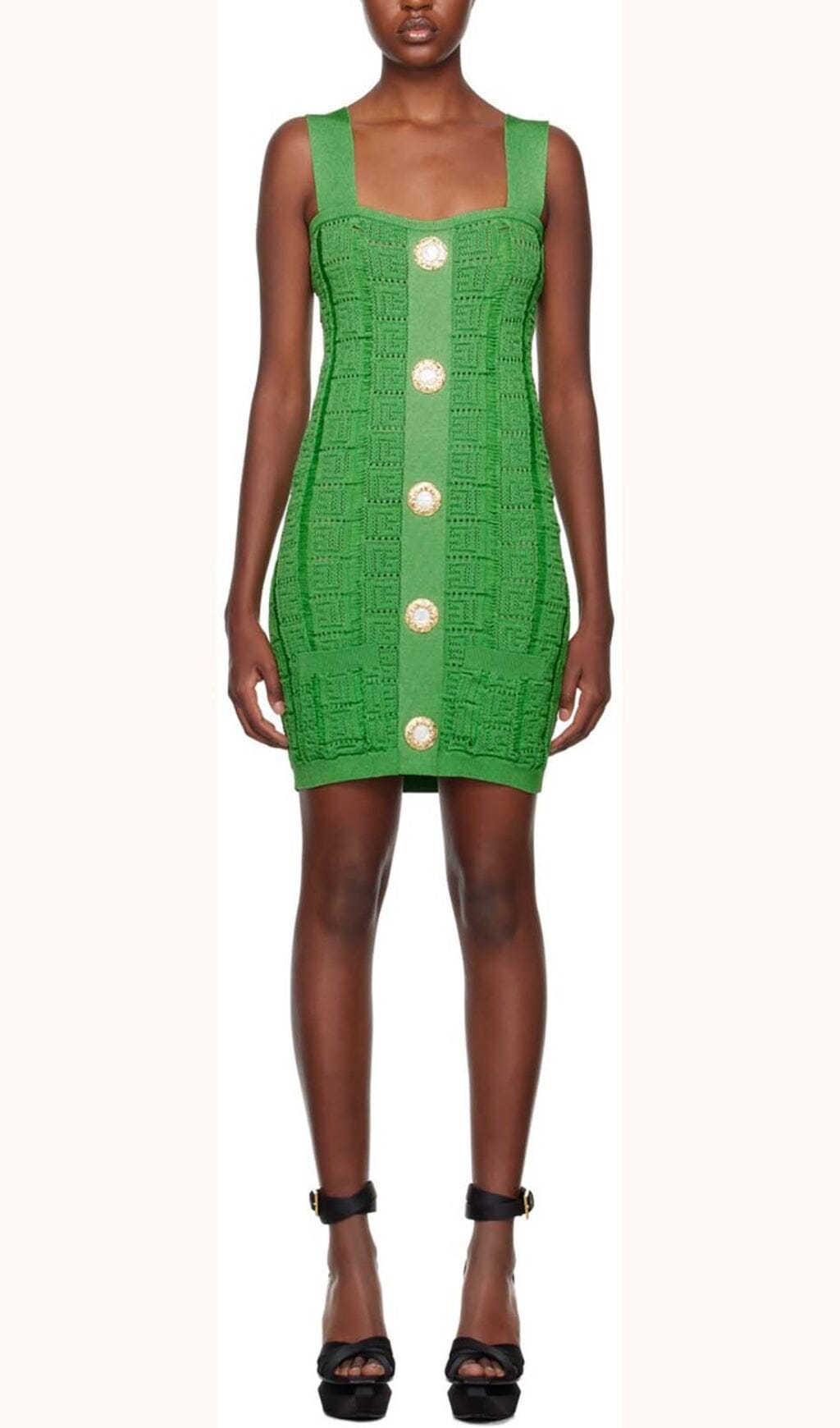 BODYCON KNIT MINI DRESS IN GREEN – Aesvs