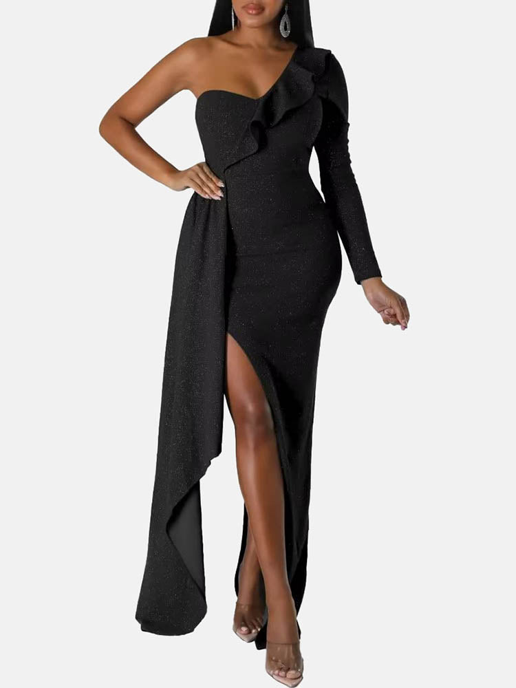 One Shoulder Formal Dress