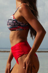 Paisley Print Classic High Waist Bikini