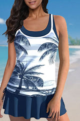 Paisley Patchwork Elegant Drawstring Tankini