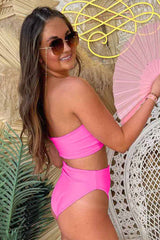 Ruffles One Shoulder Girly High Waist Bikini