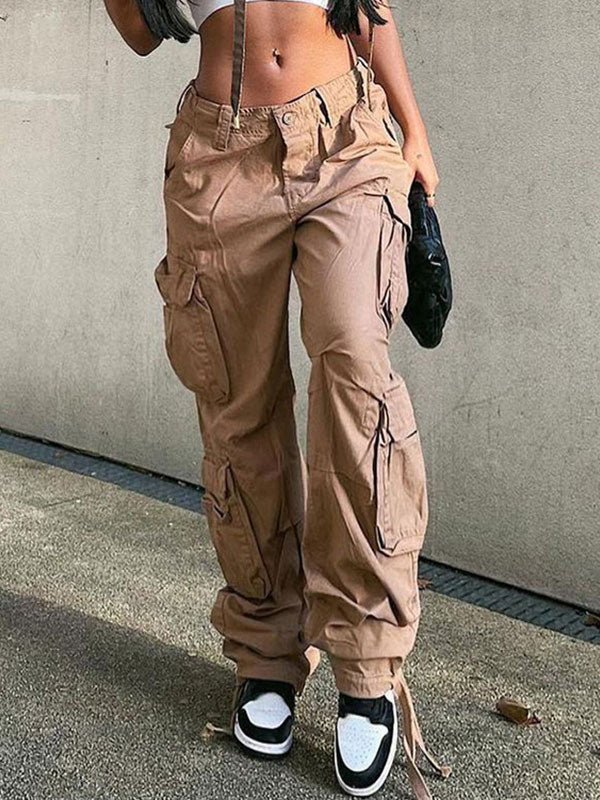 Vintage Pocket Patched Cargo Jeans