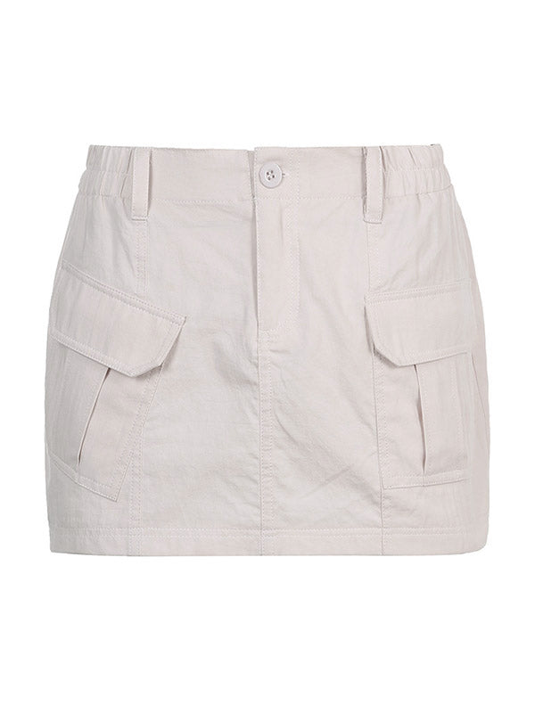 Cargo Pocket Micro Mini Skirt