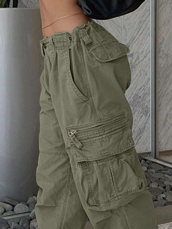 Washed Vintage Baggy Cargo Jeans