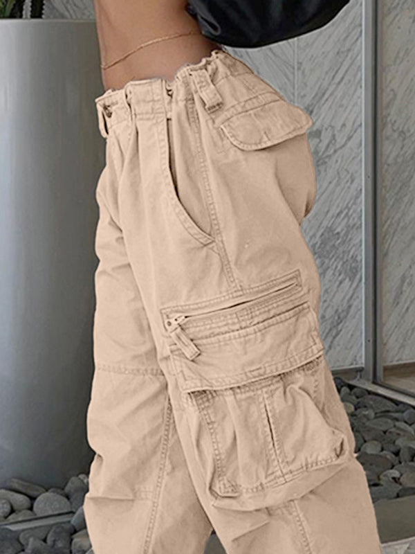 Washed Vintage Baggy Cargo Jeans