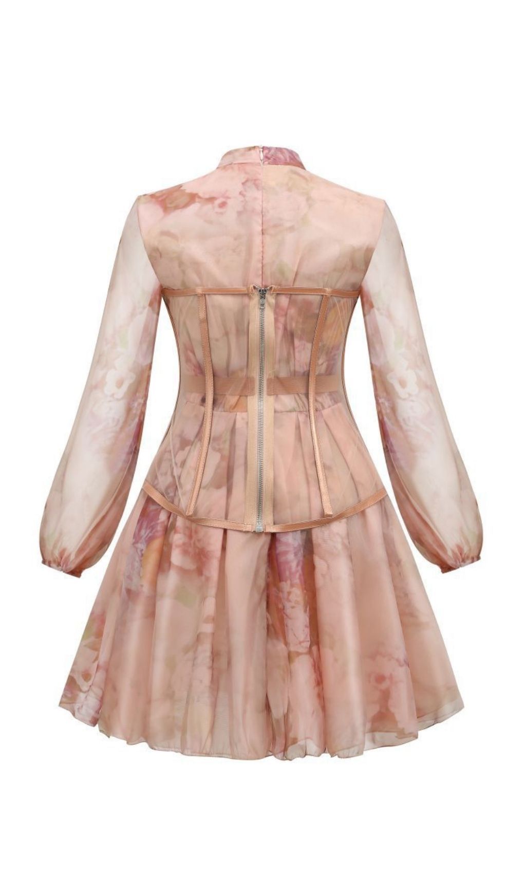 DRESS IN ROSE SILK