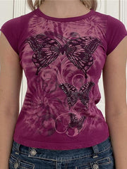 Vintage Butterfly Baby Tee