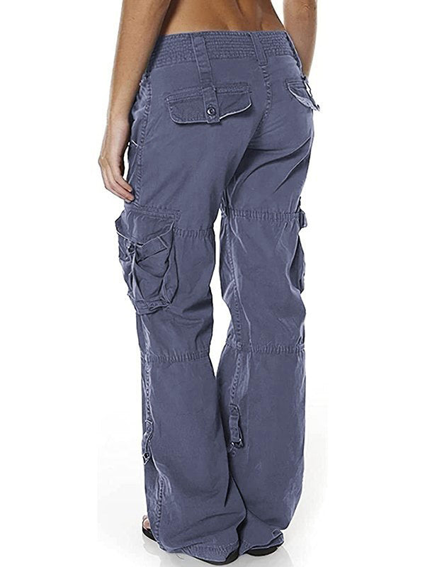 Low Waist Baggy Parachute Cargo Pants