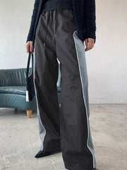 Patchwork Baggy Nylon Sweatpants