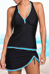 Patchwork Elegant Tankini Set