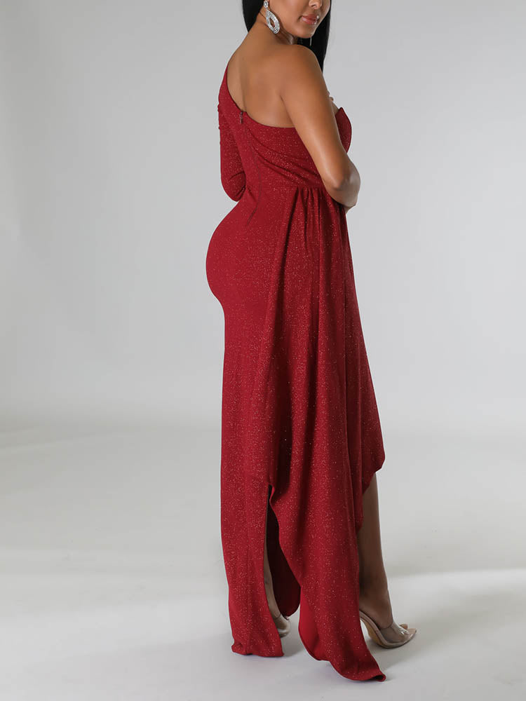 One Shoulder Formal Dress