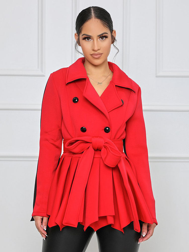 Peplum Double Breasted Blazer