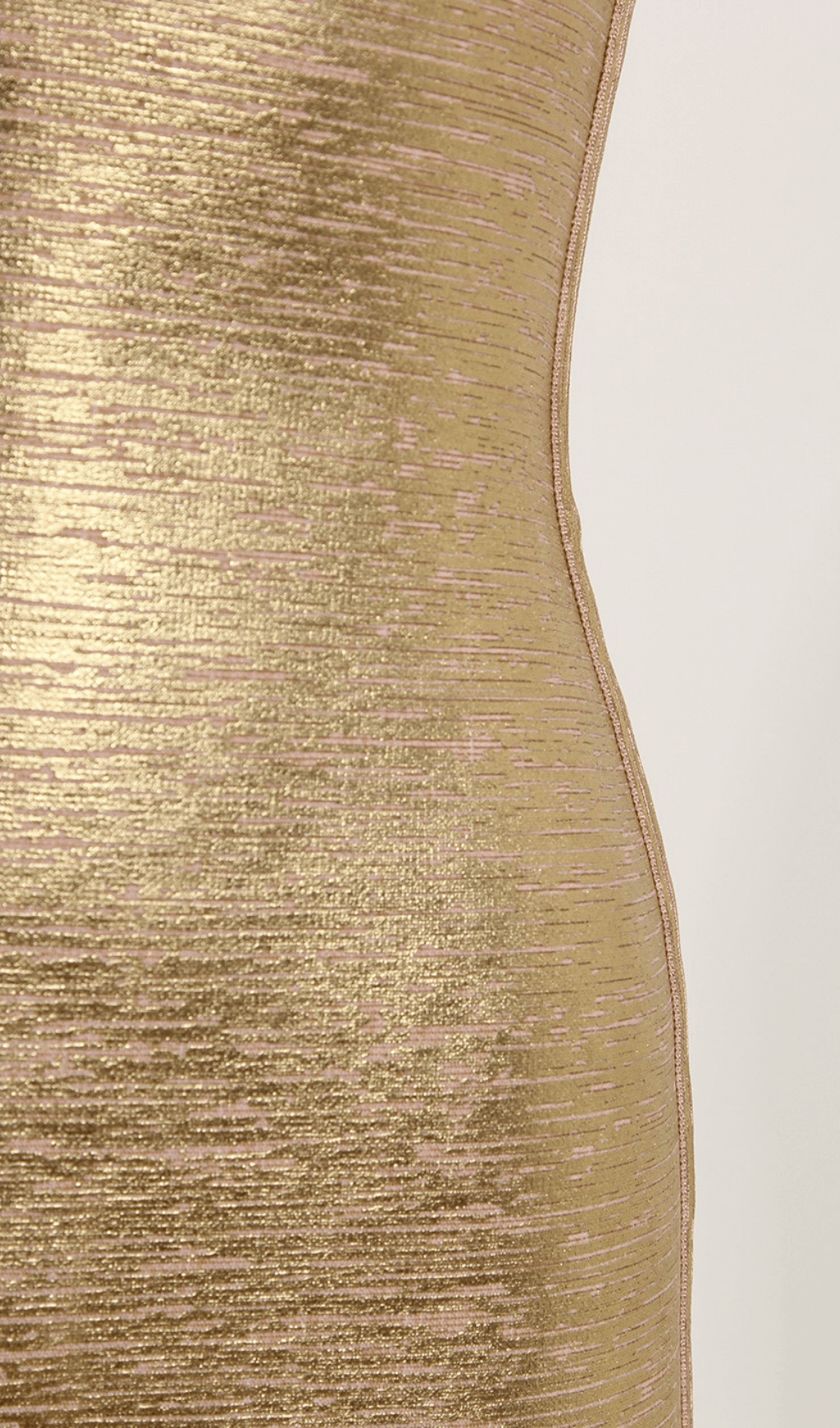 METALLIC BANDAGE DRESS