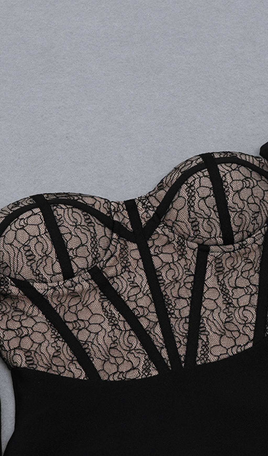 Mesh stitching dress