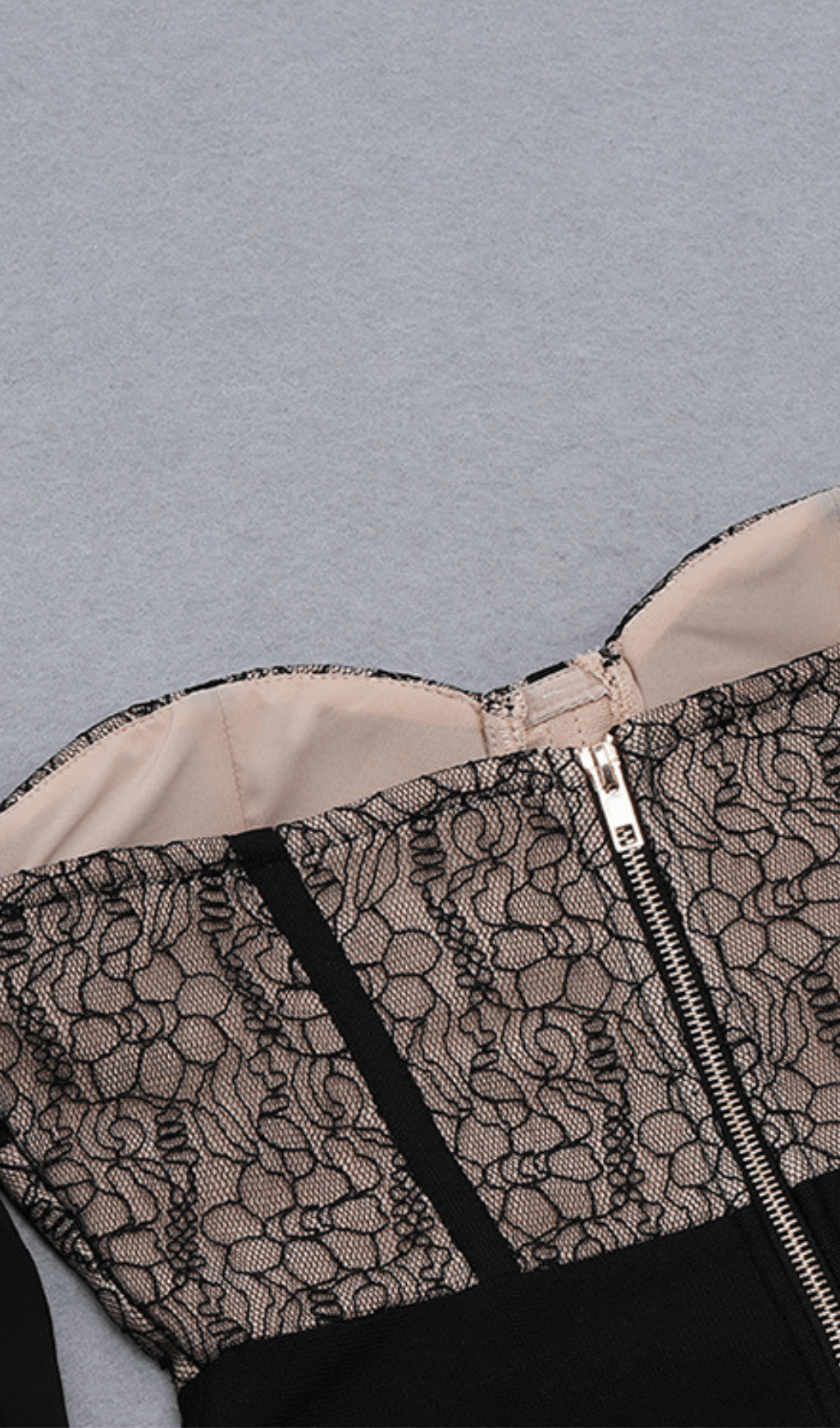 Mesh stitching dress
